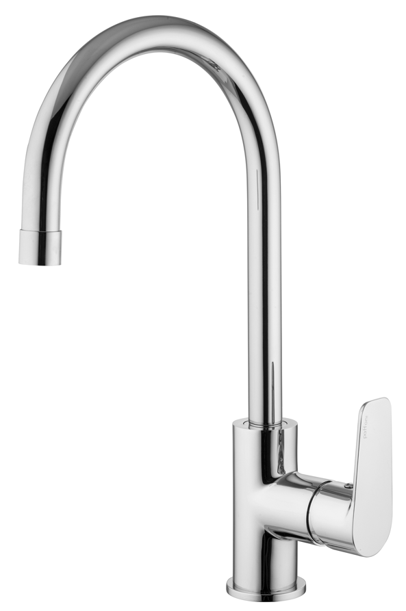 PAFFONI Miscelatore per lavello monocomando con canna orientabile serie Lime LM180CR Cromato Ottone