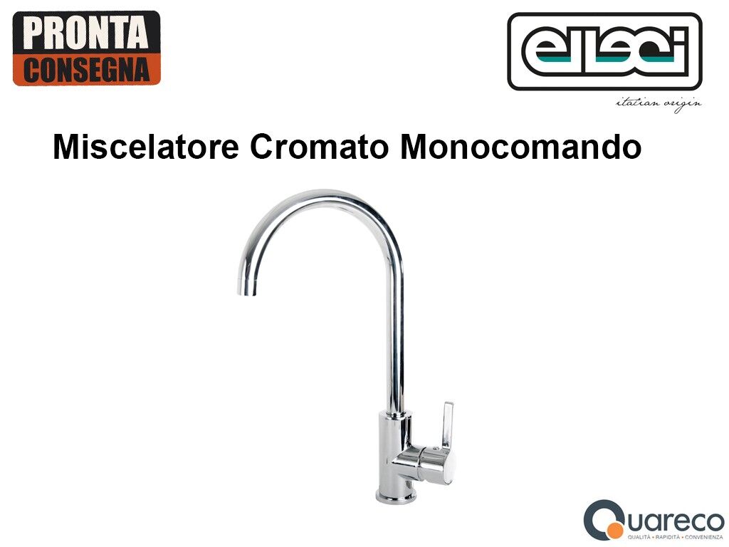 Elleci Rubinetto Miscelatore Cucina monocomando Cromato MIKC01CR