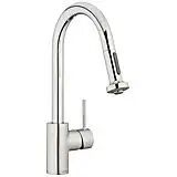 Hansgrohe Talis M52 Einhebel-Küchenmischer 220, Vorfenstermontage, Ausziehbrause, 2jet Talis M52 H: 41,1 Ausladung: 22,2 cm chrom 14877000