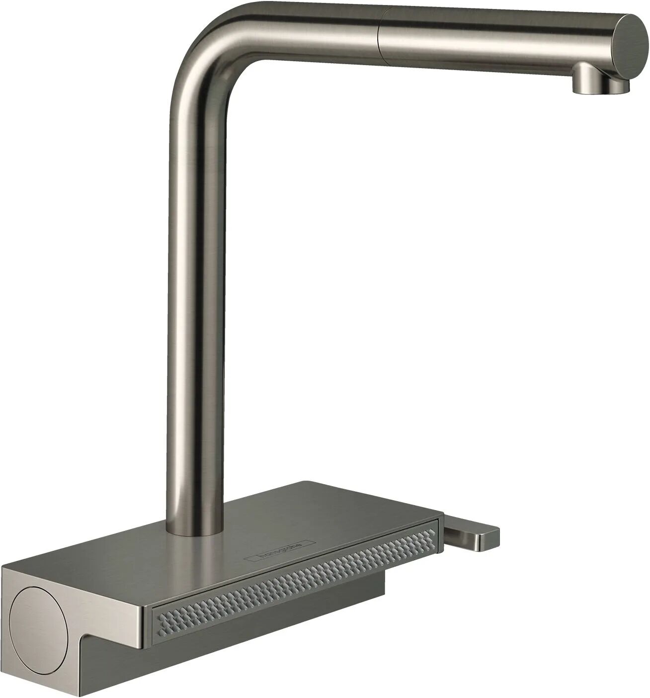 Hansgrohe Aquno Select M81 Einhebel-Küchenmischer 250, Ausziehauslauf, 2jet Aquno Select M81 H: 28,1 cm Ausladung: 22,4 cm edelstahl finish 73836800