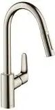 Hansgrohe Focus M41 Einhebel-Küchenmischer 240, Ausziehbrause, 2jet, sBox Focus M41 H: 40,6 Ausladung: 22 cm edelstahl finish 73880800