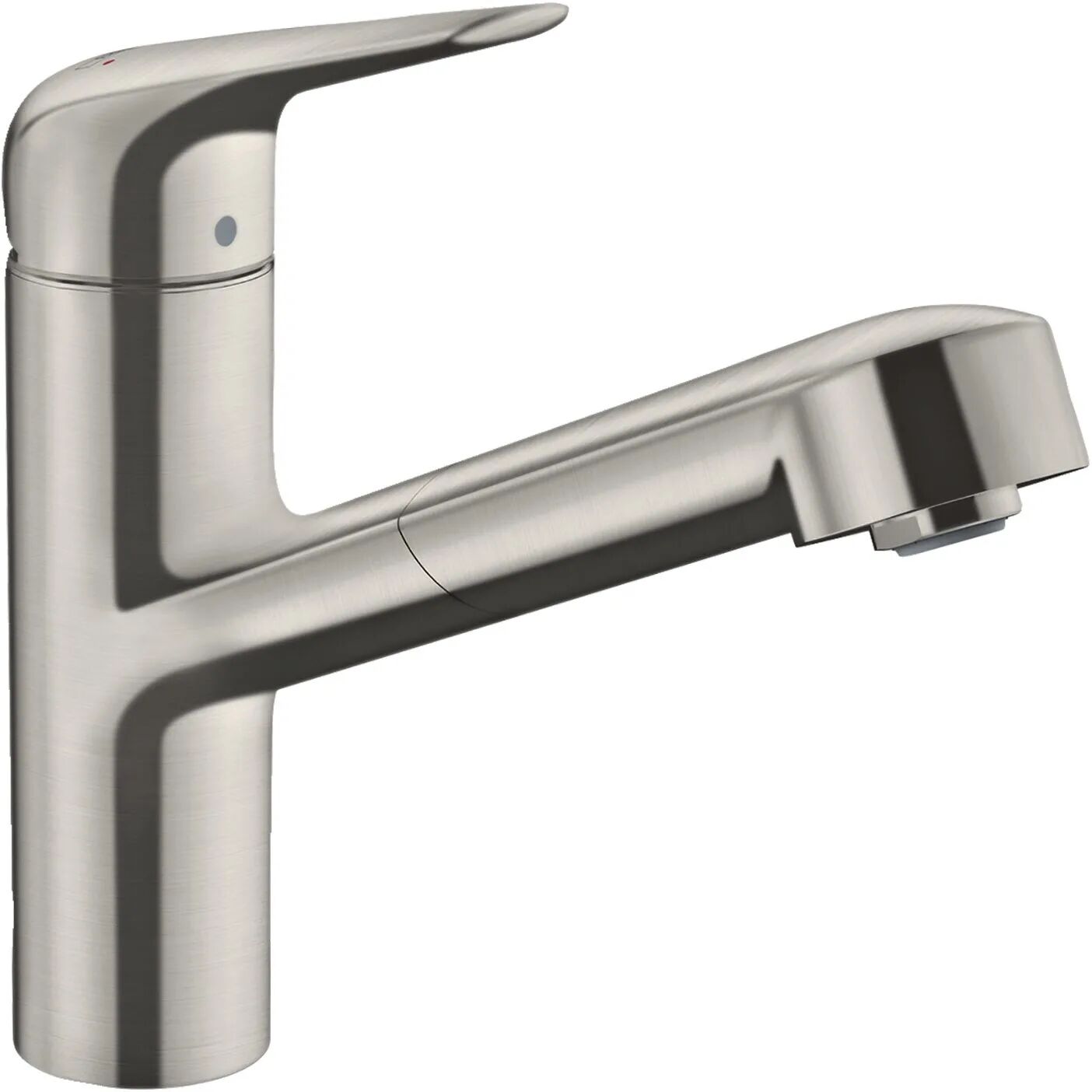 Hansgrohe Focus M42 Einhebel-Küchenmischer 150, Ausziehauslauf, 1jet, sBox Focus M42 H: 22,2 Ausladung: 20,6 cm edelstahl finish 71829800