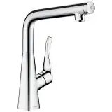 Hansgrohe Metris Select M71 Einhebel-Küchenmischer 320, 1jet Metris Select M71 H: 36,5 Ausladung: 25,7 cm edelstahl finish 14883800