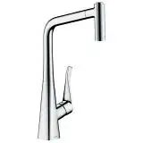 Hansgrohe Metris M71 Einhebel-Küchenmischer 320, Ausziehbrause, 2jet, sBox Metris M71 H: 43 Ausladung: 23,6 cm chrom 73801000