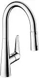 Hansgrohe Talis M51 Einhebel-Küchenmischer 200, Ausziehbrause, 2jet Talis M51 H: 40 Ausladung: 21,3 cm chrom 72813000