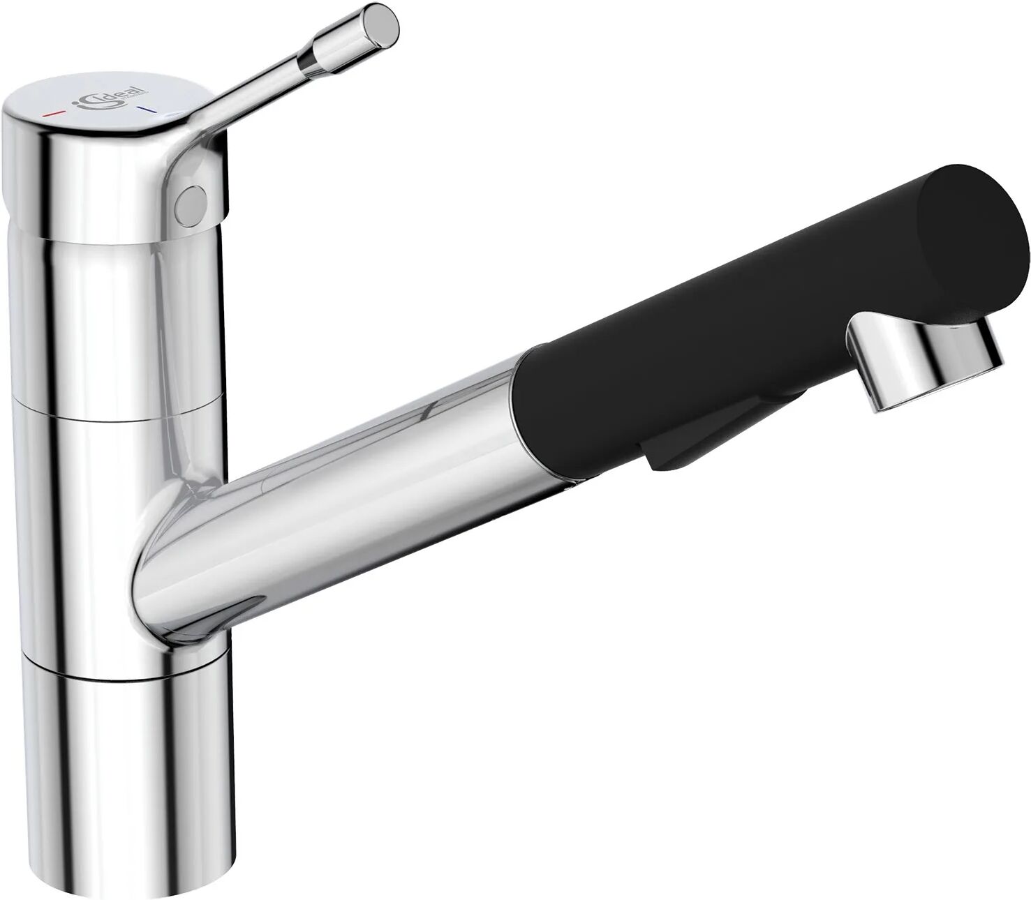 Ideal Standard Küchenarmatur, ausziehbare Handbrause CeraLook H: 21,5, T: 27,1 Ausladung: 23,3 cm chrom BC297AA