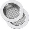 LASSHSWA Kitchen Sink Strainer Stainless Steel, kitchen Sink Drain Strainer，Sink Strainers for Kitchen Sinks with Large Wide Rim 4.5" Diameter (2 PACK)