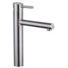 Schütte stainless steel single lever sink faucet solid stainless steel, height 26.9 cm 74125
