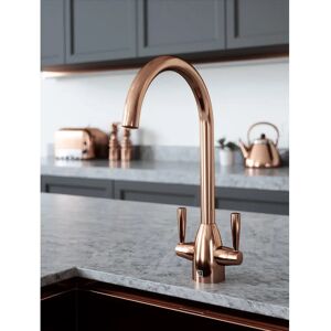 Belfry Kitchen Astoria Twin Lever Monobloc Tap brown