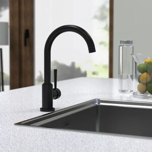 SCHÜTTE Cornwall Low Pressure Single Lever Monobloc Tap 360° Swivel Range black 34.0 H cm