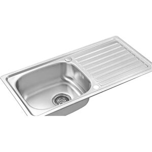 Belfry Kitchen Gough Single Bowl Inset Kitchen Sink gray 16.0 H x 86.0 W x 43.5 D cm