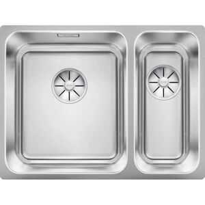 Blanco Solis Stainless Steel 1.5 Bowl Undermount Kitchen Sink gray 18.5 H x 58.5 W x 44.0 D cm