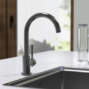 SCHÜTTE Kitchen Faucet With Energy Saving Function Rio black 34.0 H cm