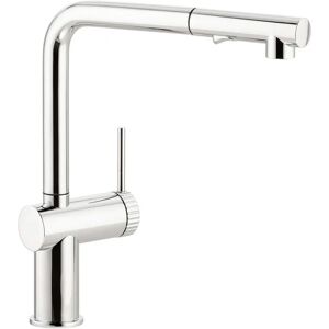 Abode Fraction Single Lever Pull Out Spray Tap gray 30.03 H cm