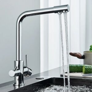 Belfry Kitchen Marguez Twin Lever Monobloc Tap gray 33.0 H x 23.0 W x 17.0 D cm