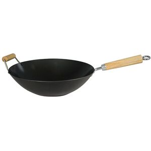 Dexam 34cm Professional Gauge Carbon Steel Non-Stick Wok