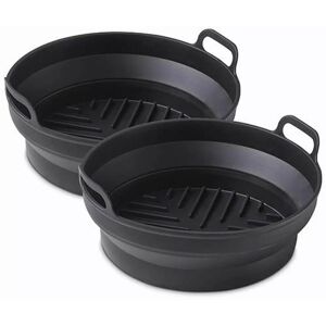 Tower - Airfryer Pack of 2 Round Foldable Trays