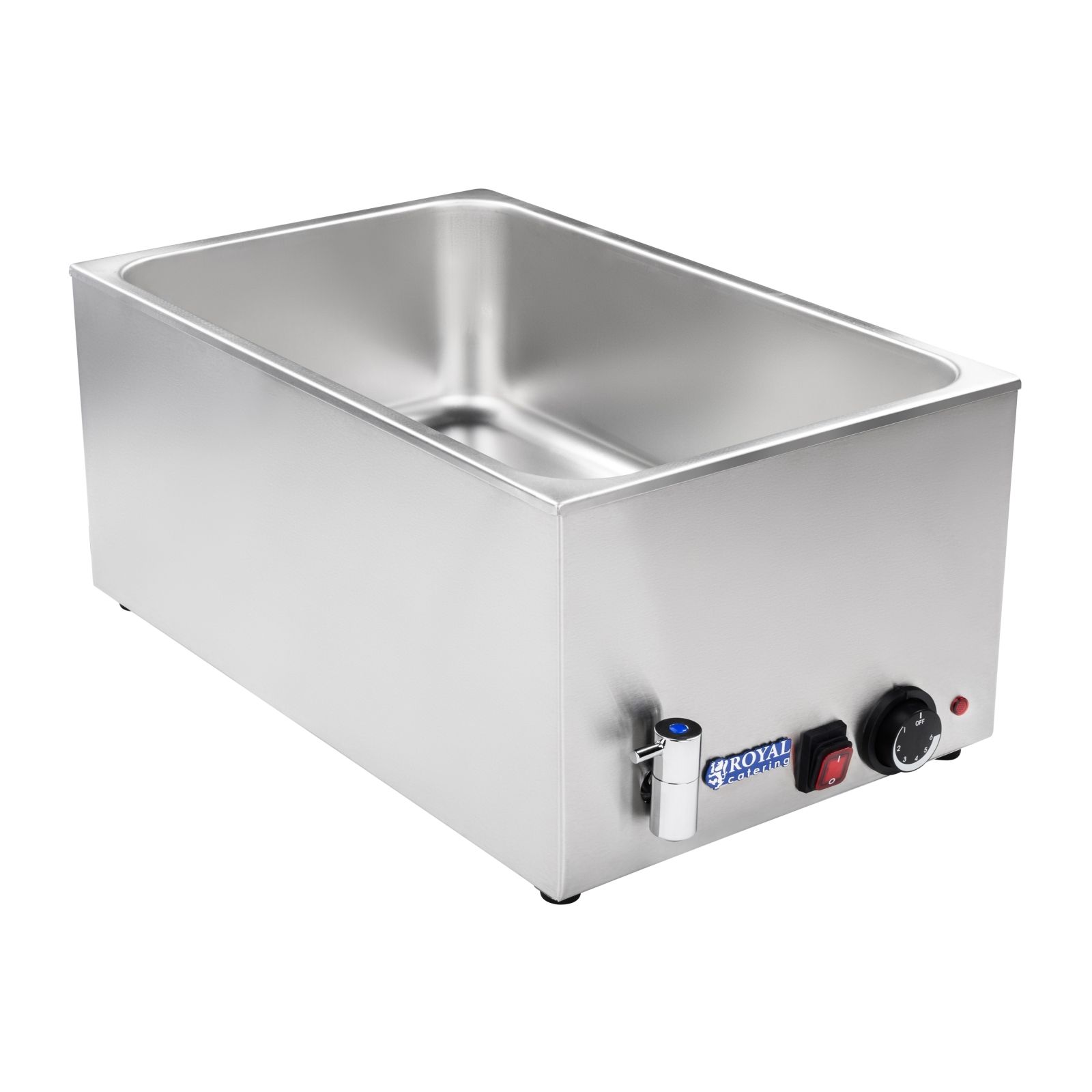 Royal Catering Bain-marie - GN 1/1 - without container - drain tap RCBM-1/1-150A