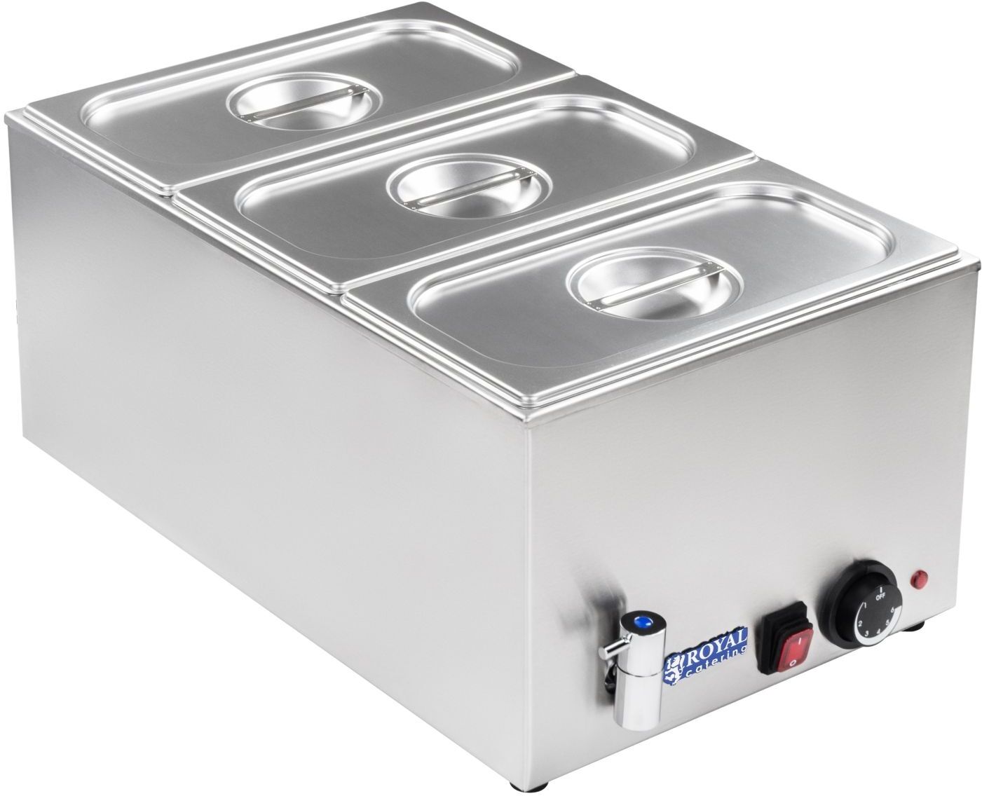 Royal Catering Bain-marie - GN container - 1/3 - drain tap RCBM-1/3-150A-GN