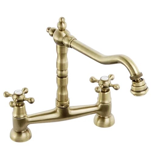 Abode Melford Bridge Tap Abode Finish: Antique Brass Medium