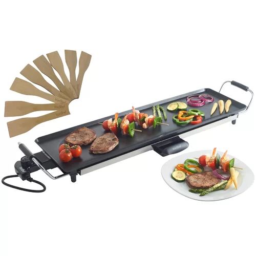 VonShef Electric XL Teppanyaki Barbecue Table Grill Griddle VonShef  - Size: 42cm H X 47cm W X 28cm D