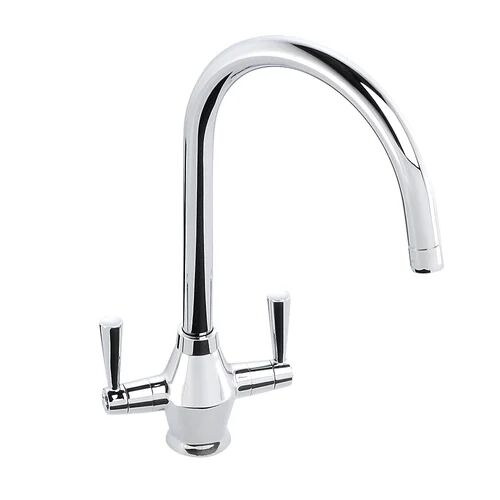 Abode Astral Twin Lever Monobloc Tap Abode Finish: Chrome