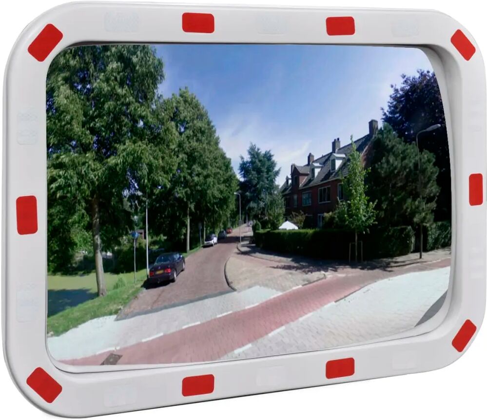 vidaXL konvekst trafikspejl rektangulært 40x60 cm med reflekser