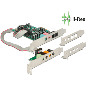 DELOCK 89640 - Delock PCI Express Karte 7.1 Soundkarte 24 Bit, 192 kHz