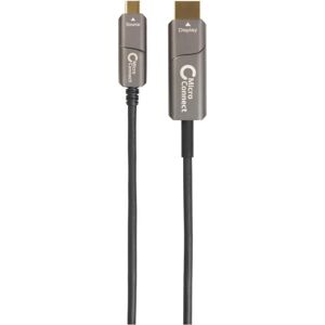 MicroConnect Usb-C Til Hdmi Fiber Kabel, 30m, Sort