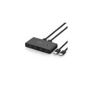 Ugreen - USB sharing switch til periferiudstyr - 4 x USB 2.0 - desktop
