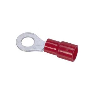 CSDK-SL Ringkabelsko rød 0,50-1,5 mm² bolthul Ø3,7 mm, længde 20,4 mm indv. diameter Ø4,1 mm - (100 stk.)