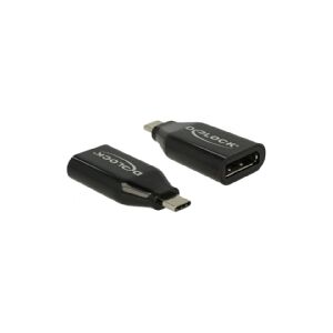 Delock - Ekstern videoadapter - Chrontel CH7213 - USB-C 3.1 - DisplayPort - sort