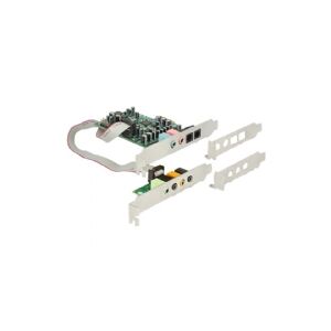 Delock - Lydkort - 24 bit - 192 kHz - 92 dB SNR - 7.1 - PCIe - CM8828+CM9882A