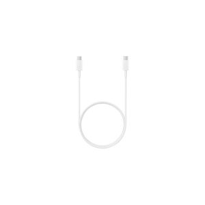 Samsung EP-DA705 - USB-kabel - 24 pin USB-C (han) til 24 pin USB-C (han) - USB 2.0 - 3 A - 1 m - hvid