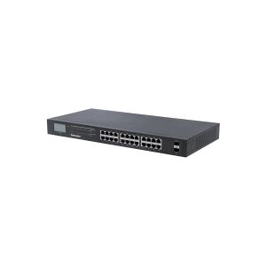 Intellinet 561242, Ikke administreret, Gigabit Ethernet (10/100/1000), Fuld duplex, Strøm over Ethernet (PoE), Stativ-montering, 1U