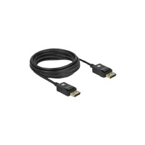 Delock Coaxial - Display kabel - DisplayPort (han) til DisplayPort (han) - DisplayPort 1.4 - 4 m - 8K support - sort