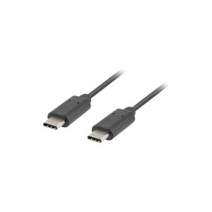 Lanberg - USB-kabel - 24 pin USB-C (han) til 24 pin USB-C (han) - USB 3.1 Gen1 - 1.8 m - sort