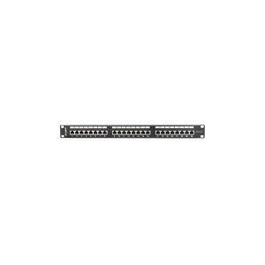 Lanberg Patch panel PPS6-1024-B 1U 6 24 x RJ-45 - RJ-45, RJ-45, Cat6, Sort, Metal, 1U, 442 mm