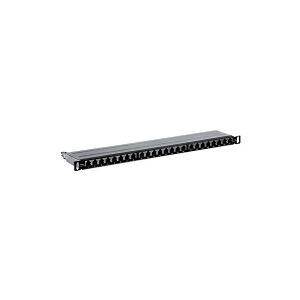 TRENDnet TC-P24C6AHS - Patch-panel - CAT 6a - STP - 0.5U - 24 porte