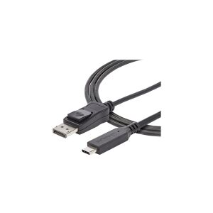 StarTech.com 6ft/1.8m USB C to DisplayPort 1.4 Cable, 4K/5K/8K USB Type-C to DP 1.4 Alt Mode Video Adapter Converter, HBR3/HDR/DSC, 8K 60Hz DP 1.4 Monitor Cable for USB-C and Thunderbolt 3 - 8K USB-C to DP Cable - Ekstern videoadapter - USB-C - DisplayPor