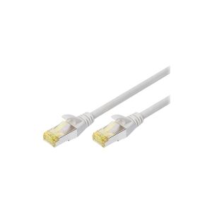 DIGITUS - Patchkabel - RJ-45 (han) til RJ-45 (han) - 20 m - S/FTP - CAT 6a - booted, halogenfri, knastfri - grå