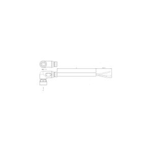 TE Connectivity 2273104-1 Sensor-, aktuator-stik, M12 Tilslutning, vinklet 1.50 m Pol-tal (RJ): 3 1 stk