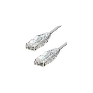 ProXtend Ultra Slim - Patchkabel - RJ-45 (han) til RJ-45 (han) - 50 cm - 3.6 mm - UTP - CAT 6a - halogenfri, formet, knastfri, strenget - grå