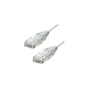 ProXtend Ultra Slim - Patchkabel - RJ-45 (han) til RJ-45 (han) - 1.5 m - 3.6 mm - UTP - CAT 6a - halogenfri, strenget - hvid