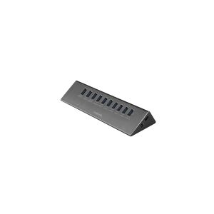LogiLink UA0229, USB 3.2 Gen 1 (3.1 Gen 1) Micro-B, USB 3.2 Gen 1 (3.1 Gen 1) Type-A, 5000 Mbit/s, Aluminium, Sort, Aktivitet, 5 V