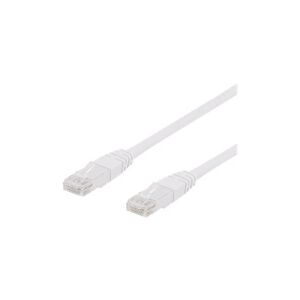 X-Shield - Patchkabel - RJ-45 (han) til RJ-45 (han) - 1 m - UTP - CAT 6 - halogenfri, formet - hvid