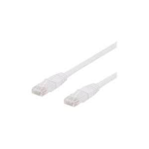 X-Shield - Patchkabel - RJ-45 (han) til RJ-45 (han) - 3 m - UTP - CAT 6 - halogenfri, formet - hvid