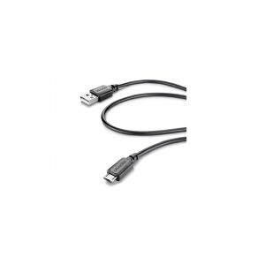 USB-kabel Cellularline, 2.0, USB-A til Micro USB, 1,2 m, sort