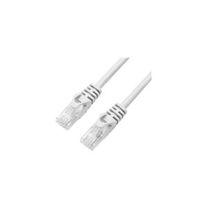 X-Shield - Patchkabel - RJ-45 (han) til RJ-45 (han) - 20 m - UTP - CAT 6 - halogenfri, formet, knastfri - hvid