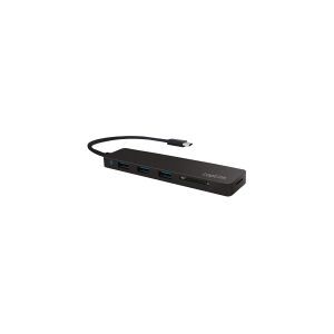 LOGILINK UA0312 LOGILINK- USB-C 3.1 Hub, 3-port, with card reader, Ultra Slim, black